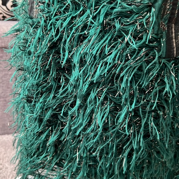 NWT Maeve by Anthropologie Green Feather Skirt - Size 8 - Picture 7 of 11